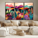 Abstract Kusama Print - Landscape Canvas Wall Art Print -