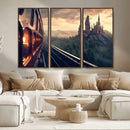 Harry Castle Wall Art Canvas Print, Wizard School Wall Art
