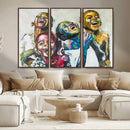 Shai Yossef Style Canvas Art - Joyful African Black Kids by MyGreatCanvas | Canvas Wall Art Prints | Photo Prints & Wall Decor