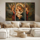 Mary Jesus Canvas Wall Art Print - Madonna and Child with