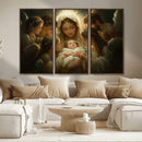 Mary Jesus Canvas Wall Art Print - Madonna and Child with