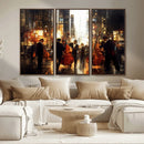 Abstract Jazz Art Wall Art Canvas Print – Colorful Musical