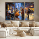 Colorful Jazz Wall Art - African American Music Canvas Print