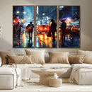 African American Jazz Canvas Wall Art Print – Abstract Music