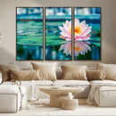Lotus Flower Wall Art Canvas Print, Water Lily Large Wall by MyGreatCanvas | Canvas Wall Art Prints | Photo Prints & Wall Decor