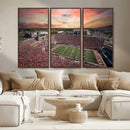 Indiana Memorial Stadium Wall Art Canvas Print, Framed