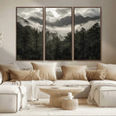 Moody Forest Wall Art – Framed Mountain Fog Canvas Artwork, by MyGreatCanvas | Canvas Wall Art Prints | Photo Prints & Wall Decor
