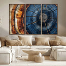 Framed Abstract Tree Ring Wall Art Print Natural Rustic Wood by MyGreatCanvas | Canvas Wall Art Prints | Photo Prints & Wall Decor