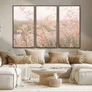 Pastel Grasses Wall Art Canvas Print – Framed Soft Meadow