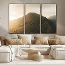 Mountain Wall Art – Framed Sunset Landscape Canvas Artwork, by MyGreatCanvas | Canvas Wall Art Prints | Photo Prints & Wall Decor