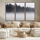 Surfer Fog Wall Art Canvas Print – Framed Foggy Beach Scene by MyGreatCanvas | Canvas Wall Art Prints | Photo Prints & Wall Decor