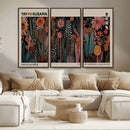 Modern Japanese Wall Art Canvas Print – Framed Abstract