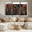 Modern Japanese Wall Art Canvas Print – Framed Abstract