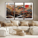 Mount Fuji Wall Art Canvas Print – Framed Abstract Mount