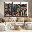 Modern Japanese Wall Art Canvas Print – Framed Abstract