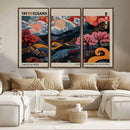 Modern Japanese Wall Art Canvas Print – Framed Contemporary
