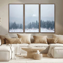 Winter Forest Wall Art Canvas Print – Framed Snowy Landscape by MyGreatCanvas | Canvas Wall Art Prints | Photo Prints & Wall Decor