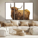 Highland Cow Wall Art Canvas Print – Framed Farmhouse Rustic by MyGreatCanvas | Canvas Wall Art Prints | Photo Prints & Wall Decor