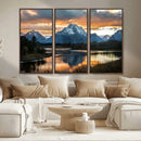 Mountain Sunset Wall Art Canvas Print – Framed Alpine by MyGreatCanvas | Canvas Wall Art Prints | Photo Prints & Wall Decor