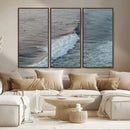 Ocean Waves Wall Art Canvas Print – Framed Coastal Serenity