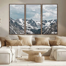 Snowy Peaks Wall Art Canvas Print – Alpine Wilderness