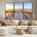 Ocean Sunset Wall Art Canvas Print – Nautical Beach