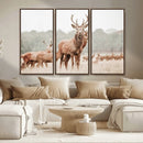 Rustic Nature Wall Art Canvas Print – Stag Woodland Framed by MyGreatCanvas | Canvas Wall Art Prints | Photo Prints & Wall Decor