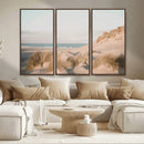Beach Landscape Wall Art Canvas Print – Framed Sand Dune