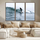 Surfer on Wave Wall Art Canvas Print – Framed Ocean by MyGreatCanvas | Canvas Wall Art Prints | Photo Prints & Wall Decor