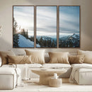 Snowy Mountains Wall Art Canvas Print – Framed Alpine by MyGreatCanvas | Canvas Wall Art Prints | Photo Prints & Wall Decor