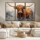 Scottish Highland Wall Art Canvas Print, Framed Longhorn Art by MyGreatCanvas | Canvas Wall Art Prints | Photo Prints & Wall Decor