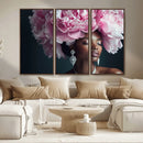 Black Beauty Petal Crown Wall Art Canvas Print – Floral by MyGreatCanvas | Canvas Wall Art Prints | Photo Prints & Wall Decor