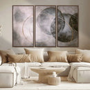 Abstract Grey Gold Wall Art – Modern Geometric Canvas by MyGreatCanvas | Canvas Wall Art Prints | Photo Prints & Wall Decor