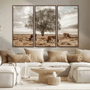 Texas Longhorn Cattle Wall Art, Rustic Western Ranch Canvas by MyGreatCanvas | Canvas Wall Art Prints | Photo Prints & Wall Decor