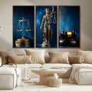 Lady Justice Wall Art Canvas Print – Elegant Gold Legal by MyGreatCanvas | Canvas Wall Art Prints | Photo Prints & Wall Decor