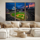Target Field Wall Art Canvas Print – Baseball Stadium Scene, by MyGreatCanvas | Canvas Wall Art Prints | Photo Prints & Wall Decor