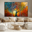 Yggdrasil Tree of Life Mosaic Stained Glass Wall Art, Tree