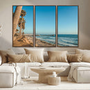 Scenic Beach Wall Art Canvas Print – Tall Palm Trees, Sandy by MyGreatCanvas | Canvas Wall Art Prints | Photo Prints & Wall Decor