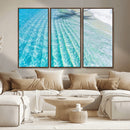 Crystal Clear Ocean Water Sunlit Reflections Palm Shadow Sandy Beach Tropical Wall Art for Home, Office Decor by MyGreatCanvas | Canvas Wall Art Prints | Photo Prints & Wall Decor