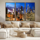 Los Angeles Night Wall Art Canvas Print