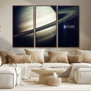 Framed Saturn Wall Art Canvas Print