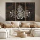 Rustic Chandelier Canvas Print by MyGreatCanvas | Canvas Wall Art Prints | Photo Prints & Wall Decor