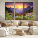 Mountain and Spring Wall Art Canvas Print by MyGreatCanvas | Canvas Wall Art Prints | Photo Prints & Wall Decor