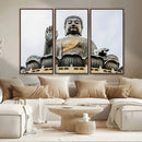 Buddha Statue Wall Art Canvas Print