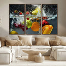 Kithen Vegetables World Wall Art Canvas Print