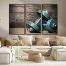 Dambell and Sport Wall Art Canvas Print by MyGreatCanvas | Canvas Wall Art Prints | Photo Prints & Wall Decor