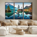 Crystal Clear Lake Wall Art | Mountains Wall Art Canvas | 3 by MyGreatCanvas | Canvas Wall Art Prints | Photo Prints & Wall Decor