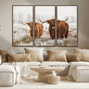 Longhorn Cattle Wall Art Canvas Print, Framed Farmhouse by MyGreatCanvas | Canvas Wall Art Prints | Photo Prints & Wall Decor