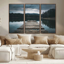Wooden Bridge Near Lake Wall Art Canvas Print by MyGreatCanvas | Canvas Wall Art Prints | Photo Prints & Wall Decor