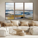 Abstract Landscape Wall Art Canvas | 3 Panel Modern Blue, by MyGreatCanvas | Canvas Wall Art Prints | Photo Prints & Wall Decor